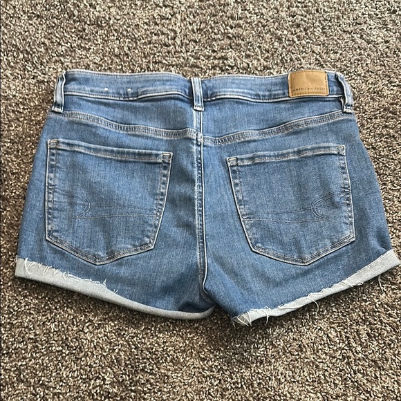 American Eagle Hi Rise Shortie denim shorts size 6 - Picture 8 of 10
